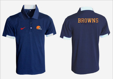 Nike NFL Cleveland Browns dark blue Team Issue Performance Polo