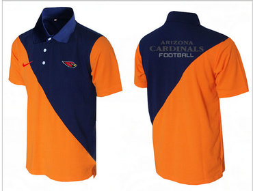 Nike NFL Arizona Cardinals  orange &Blue Team Issue Performance Polo