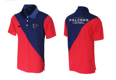 Nike NFL Atlanta Falcons red& blue Team Issue Performance Polo