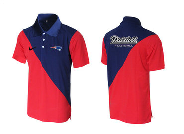 Nike NFL New England Patriots red& blue Team Issue Performance Polo
