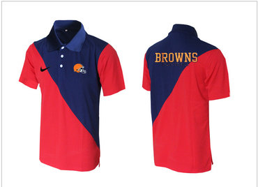 Nike NFL Cleveland Browns red& blue Team Issue Performance Polo
