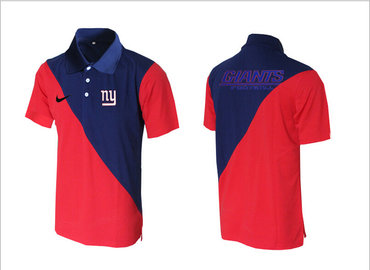 Nike NFL New York Giants red& blue Team Issue Performance Polo