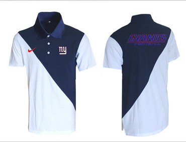 Nike NFL New York Giants White& blue Team Issue Performance Polo