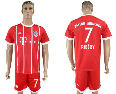 2017-18 Bayern Munich 7 RIBERY Home Soccer Jersey
