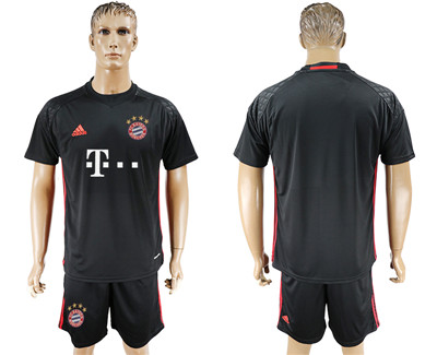 2017-18 Bayern Munich Black Goalkeeper Soccer Jersey 2017-18 Bayern Munich Black Goalkeeper Soccer Jersey