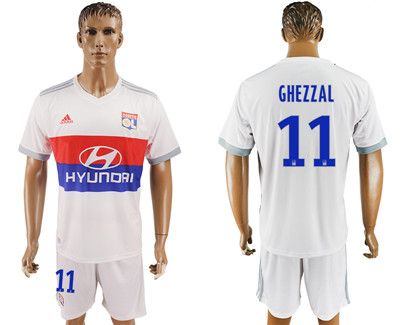 2017-18 Lyon 11 GHEZZAL Home Soccer Jersey