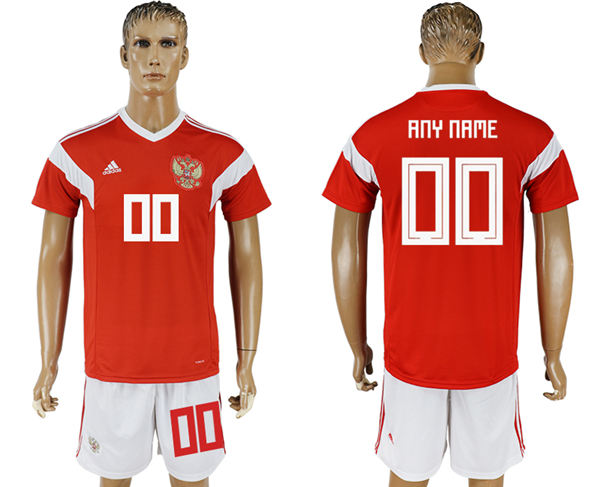 2018 World Cup  Men Argentina Home Red Customized Soccer Country Jersey