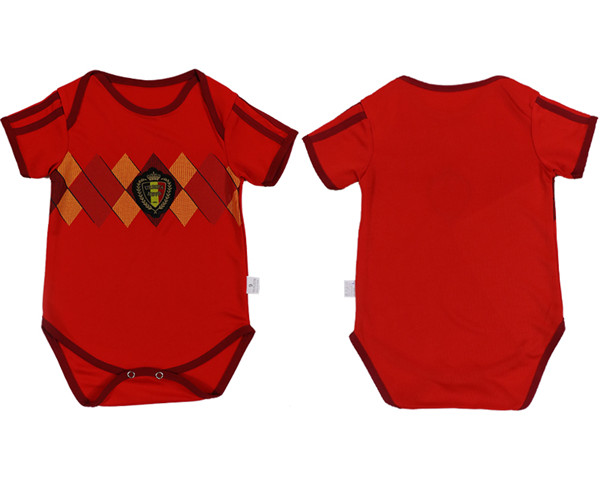 2018 World Cup Belgium Red Home Baby Soccer Country Jersey