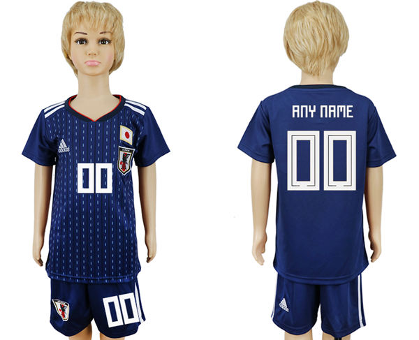2018 World Cup Kid Japan Home Customized Soccer Country Jersey