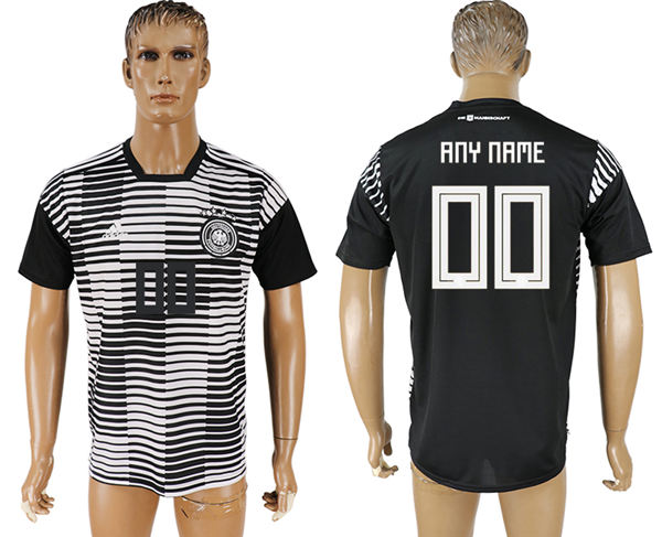 2018 World Cup Men Germany Black Home Customized Soccer Country Jersey
