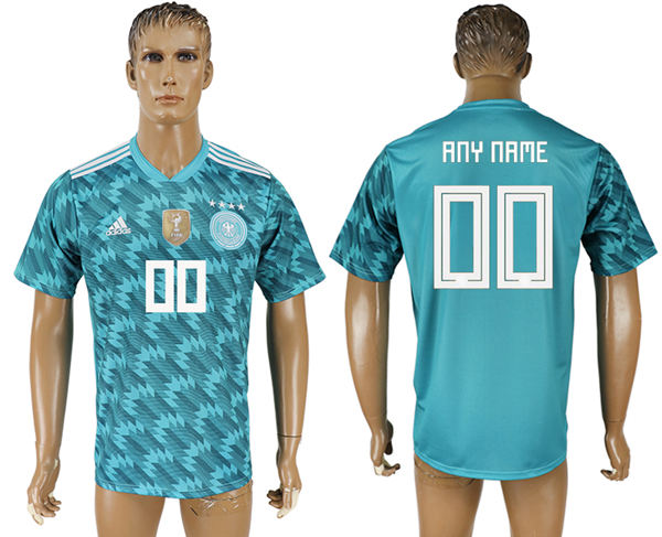 2018 World Cup Men Germany Blue Home Soccer Customized Country Jersey