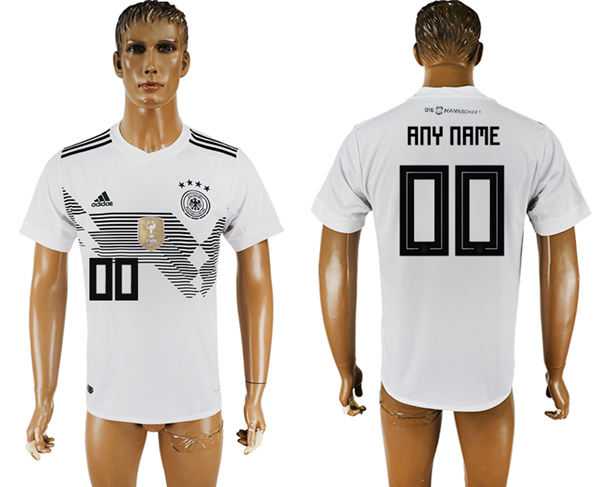 2018 World Cup Men Germany White Home Customized Soccer Country Jersey (1)