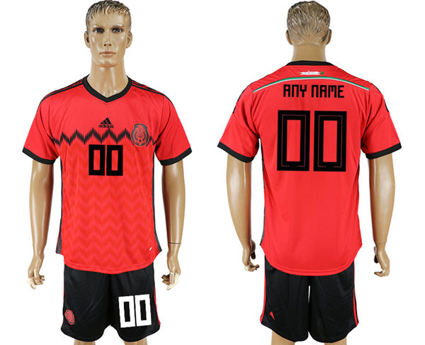 2018 World Cup Men Mexico Home Customized Soccer Country Jersey