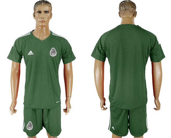 2018 World Cup Men Mexico Home Green Customized Soccer Country Jersey