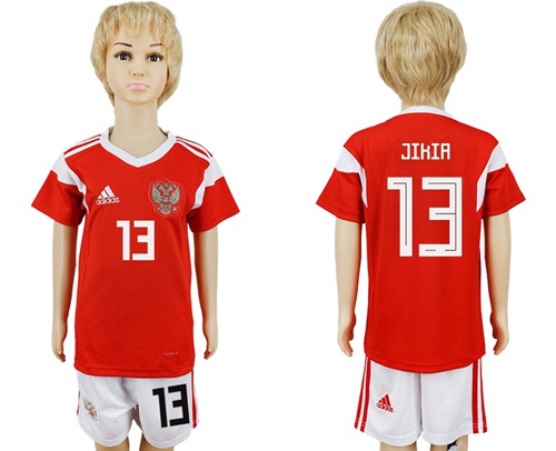 2018 World Cup Russia #13 Jikia Home Kid Soccer Country Jersey