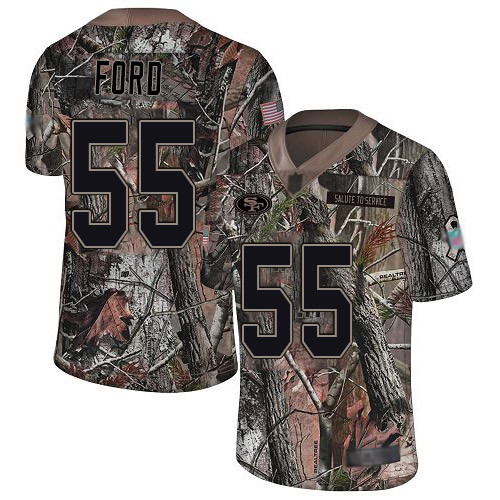 49ers #55 Dee Ford Camo Youth Stitched Football Limited Rush Realtree Jersey 49ers #55 Dee Ford Camo Youth Stitched Football Limited Rush Realtree Jersey
