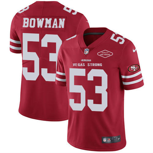 Nike 49ers Red Team Color Men's Stitched NFL Vapor Untouchable Limited Jersey