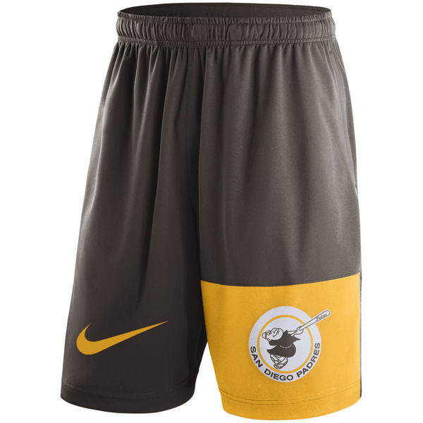 7Men's San Diego Padres Nike Brown Cooperstown Collection Dry Fly Shorts 7Men's San Diego Padres Nike Brown Cooperstown Collection Dry Fly Shorts