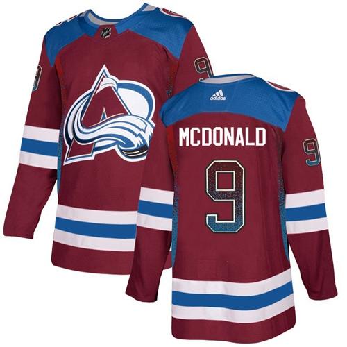 Adidas Avalanche #9 Lanny McDonald Burgundy Home Authentic Drift Fashion Stitched NHL Jersey Adidas Avalanche #9 Lanny McDonald Burgundy Home Authentic Drift Fashion Stitched NHL Jersey