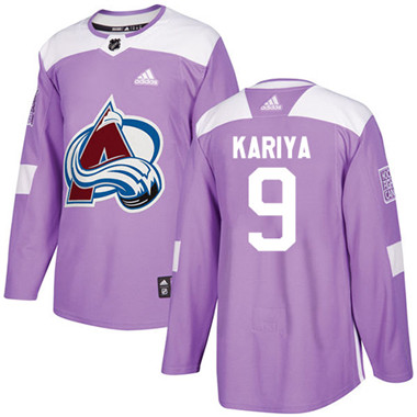 Adidas Avalanche #9 Paul Kariya Purple Authentic Fights Cancer Stitched NHL Jersey Adidas Avalanche #9 Paul Kariya Purple Authentic Fights Cancer Stitched NHL Jersey