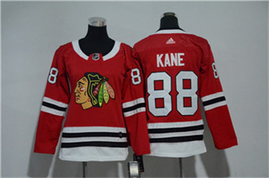 Adidas Blackhawks #88 Patrick Kane Red Women  Jersey