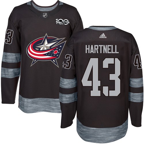 Adidas Blue Jackets #43 Scott Hartnell Black 1917-2017 100th Anniversary Stitched NHL Jersey Adidas Blue Jackets #43 Scott Hartnell Black 1917-2017 100th Anniversary Stitched NHL Jersey
