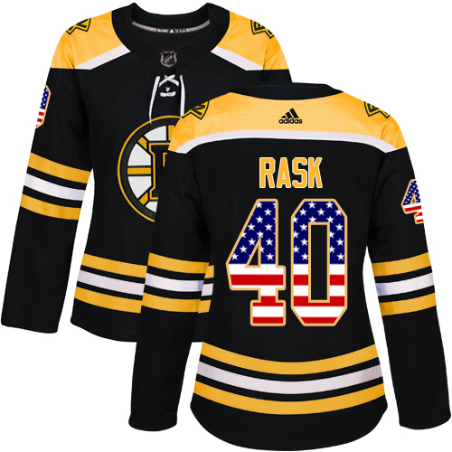 Adidas Bruins #40 Tuukka Rask Black Home Authentic USA Flag Women's Stitched NHL Jersey Adidas Bruins #40 Tuukka Rask Black Home Authentic USA Flag Women's Stitched NHL Jersey