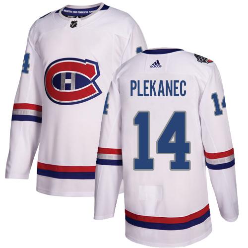 Adidas Canadiens #14 Tomas Plekanec White Authentic 2017 100 Classic Women's Stitched NHL Jersey Adidas Canadiens #14 Tomas Plekanec White Authentic 2017 100 Classic Women's Stitched NHL Jersey