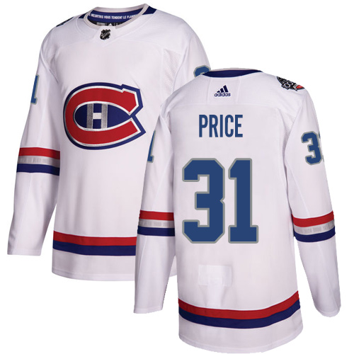 Adidas Canadiens #31 Carey Price White Authentic 2017 100 Classic Stitched Youth NHL Jersey Adidas Canadiens #31 Carey Price White Authentic 2017 100 Classic Stitched Youth NHL Jersey