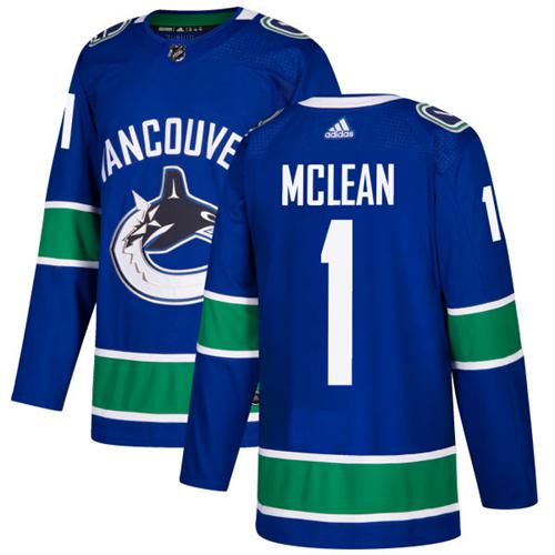 Adidas Canucks #1 Kirk Mclean Blue Home Authentic Stitched NHL Jersey Adidas Canucks #1 Kirk Mclean Blue Home Authentic Stitched NHL Jersey