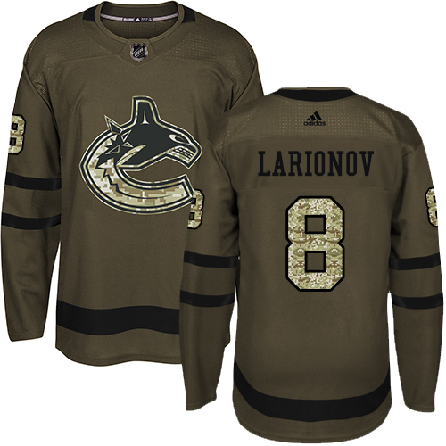 Adidas Canucks #8 Igor Larionov Green Salute to Service Stitched NHL Jersey Adidas Canucks #8 Igor Larionov Green Salute to Service Stitched NHL Jersey