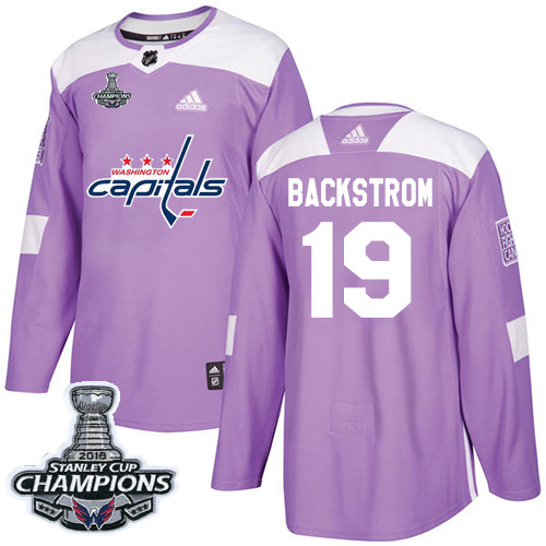 Adidas Capitals #19 Nicklas Backstrom Purple Authentic Fights Cancer Stanley Cup Final Champions Stitched NHL Jersey Adidas Capitals #19 Nicklas Backstrom Purple Authentic Fights Cancer Stanley Cup Final Champions Stitched NHL Jersey