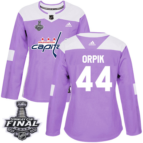 Adidas Capitals #44 Brooks Orpik Purple Authentic Fights Cancer 2018 Stanley Cup Final Women's Stitched NHL Jersey Adidas Capitals #44 Brooks Orpik Purple Authentic Fights Cancer 2018 Stanley Cup Final Women's Stitched NHL Jersey