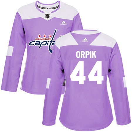 Adidas Capitals #44 Brooks Orpik Purple Authentic Fights Cancer Women's Stitched NHL Jersey Adidas Capitals #44 Brooks Orpik Purple Authentic Fights Cancer Women's Stitched NHL Jersey