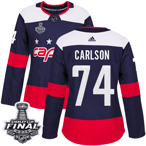Adidas Capitals #74 John Carlson Navy Authentic 2018 Stadium Series Stanley Cup Final Women's Stitched NHL Jersey Adidas Capitals #74 John Carlson Navy Authentic 2018 Stadium Series Stanley Cup Final Women's Stitched NHL Jersey