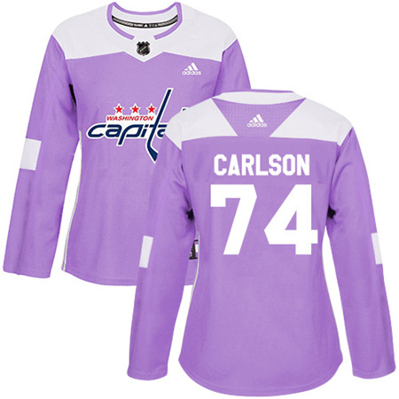 Adidas Capitals #74 John Carlson Purple Authentic Fights Cancer Women's Stitched NHL Jersey Adidas Capitals #74 John Carlson Purple Authentic Fights Cancer Women's Stitched NHL Jersey