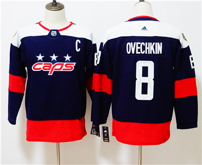 Adidas Capitals #8 Alexander Ovechkin Navy Youth 2018 NHL Stadium Series Jersey