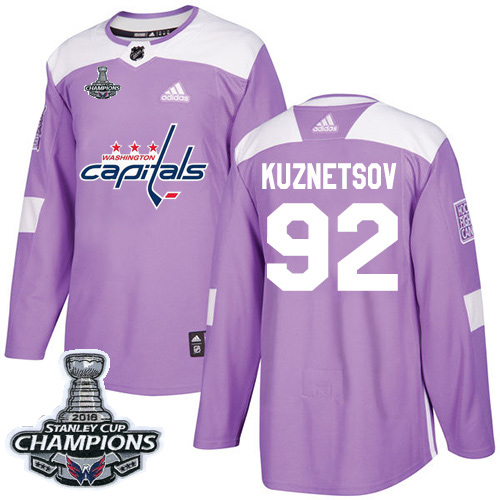 Adidas Capitals #92 Evgeny Kuznetsov Purple Authentic Fights Cancer Stanley Cup Final Champions Stitched NHL Jersey Adidas Capitals #92 Evgeny Kuznetsov Purple Authentic Fights Cancer Stanley Cup Final Champions Stitched NHL Jersey