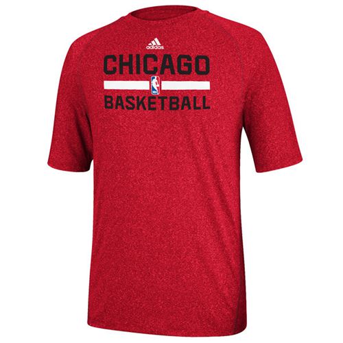 Adidas Chicago Bulls Red Practice Performance T-Shirt Adidas Chicago Bulls Red Practice Performance T-Shirt