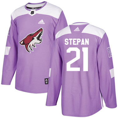 Adidas Coyotes #21 Derek Stepan Purple Authentic Fights Cancer Stitched NHL Jersey Adidas Coyotes #21 Derek Stepan Purple Authentic Fights Cancer Stitched NHL Jersey