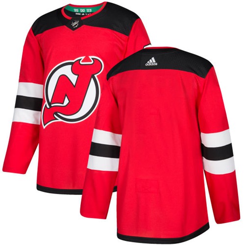 Adidas Devils  Red Home Authentic Customized Stitched NHL Jersey