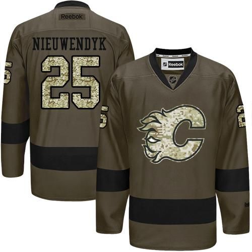 Adidas Flames #25 Joe Nieuwendyk Green Salute to Service Stitched NHL Jersey Adidas Flames #25 Joe Nieuwendyk Green Salute to Service Stitched NHL Jersey