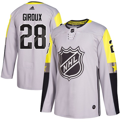 Adidas Flyers #28 Claude Giroux Gray 2018 All-Star Metro Division Authentic Stitched NHL Jersey Adidas Flyers #28 Claude Giroux Gray 2018 All-Star Metro Division Authentic Stitched NHL Jersey