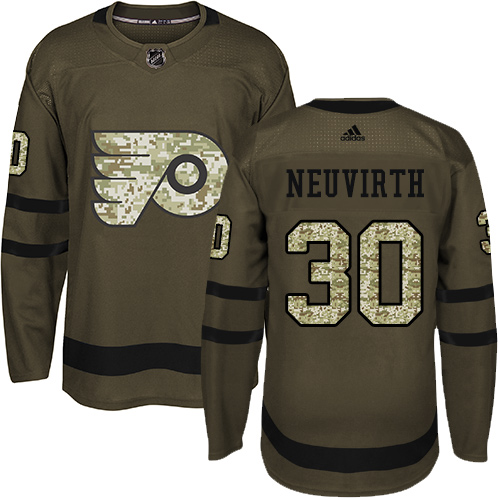 Adidas Flyers #30 Michal Neuvirth Green Salute to Service Stitched NHL Jersey Adidas Flyers #30 Michal Neuvirth Green Salute to Service Stitched NHL Jersey