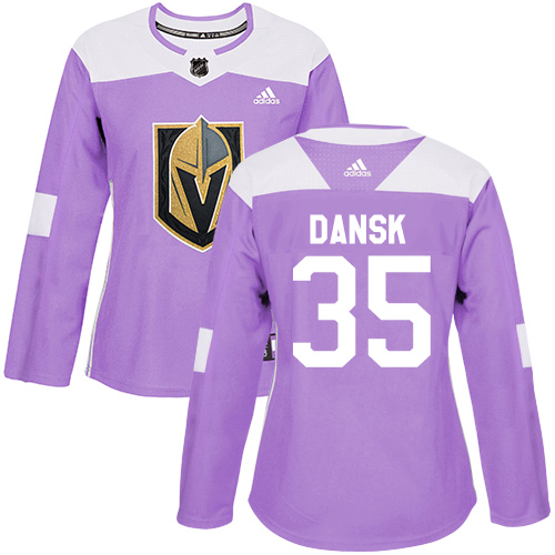 Adidas Golden Knights #35 Oscar Dansk Purple Authentic Fights Cancer Women's Stitched NHL Jersey Adidas Golden Knights #35 Oscar Dansk Purple Authentic Fights Cancer Women's Stitched NHL Jersey