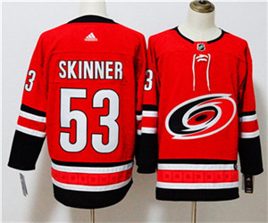 Adidas Hurricanes #53 Jeff Skinner Red Jersey