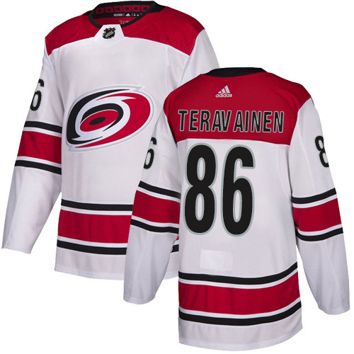 Adidas Hurricanes #86 Teuvo Teravainen White Road Authentic Stitched NHL Jersey Adidas Hurricanes #86 Teuvo Teravainen White Road Authentic Stitched NHL Jersey
