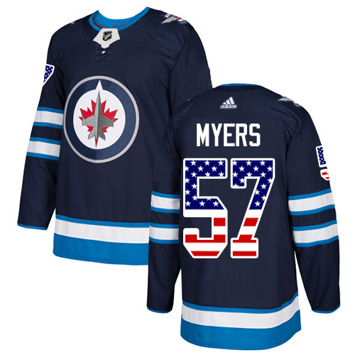 Adidas Jets #57 Tyler Myers Navy Blue Home Authentic USA Flag Stitched NHL Jersey Adidas Jets #57 Tyler Myers Navy Blue Home Authentic USA Flag Stitched NHL Jersey