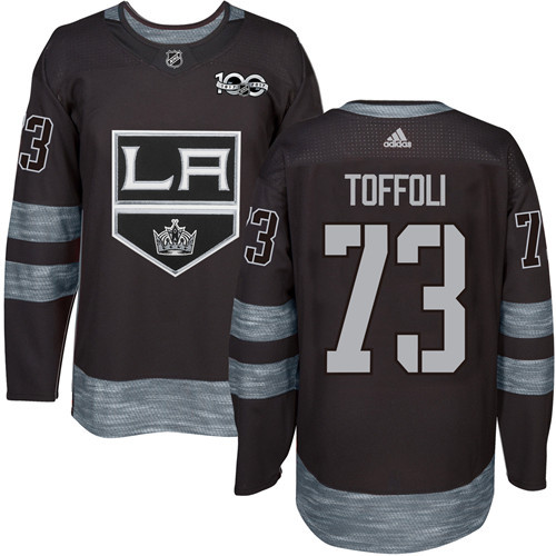 Adidas Kings #73 Tyler Toffoli Black 1917-2017 100th Anniversary Stitched NHL Jersey Adidas Kings #73 Tyler Toffoli Black 1917-2017 100th Anniversary Stitched NHL Jersey