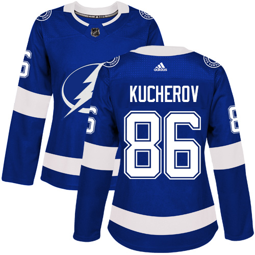 Adidas Lightning #86 Nikita Kucherov Blue Home Authentic Women's Stitched NHL Jersey Adidas Lightning #86 Nikita Kucherov Blue Home Authentic Women's Stitched NHL Jersey
